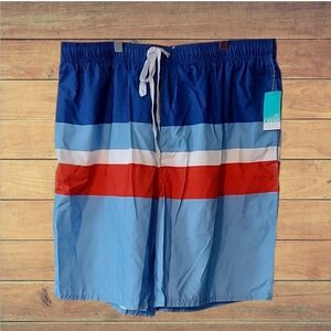 NWT Outdoor Oasis 2XLT Men's Americana Stripe Board Shorts